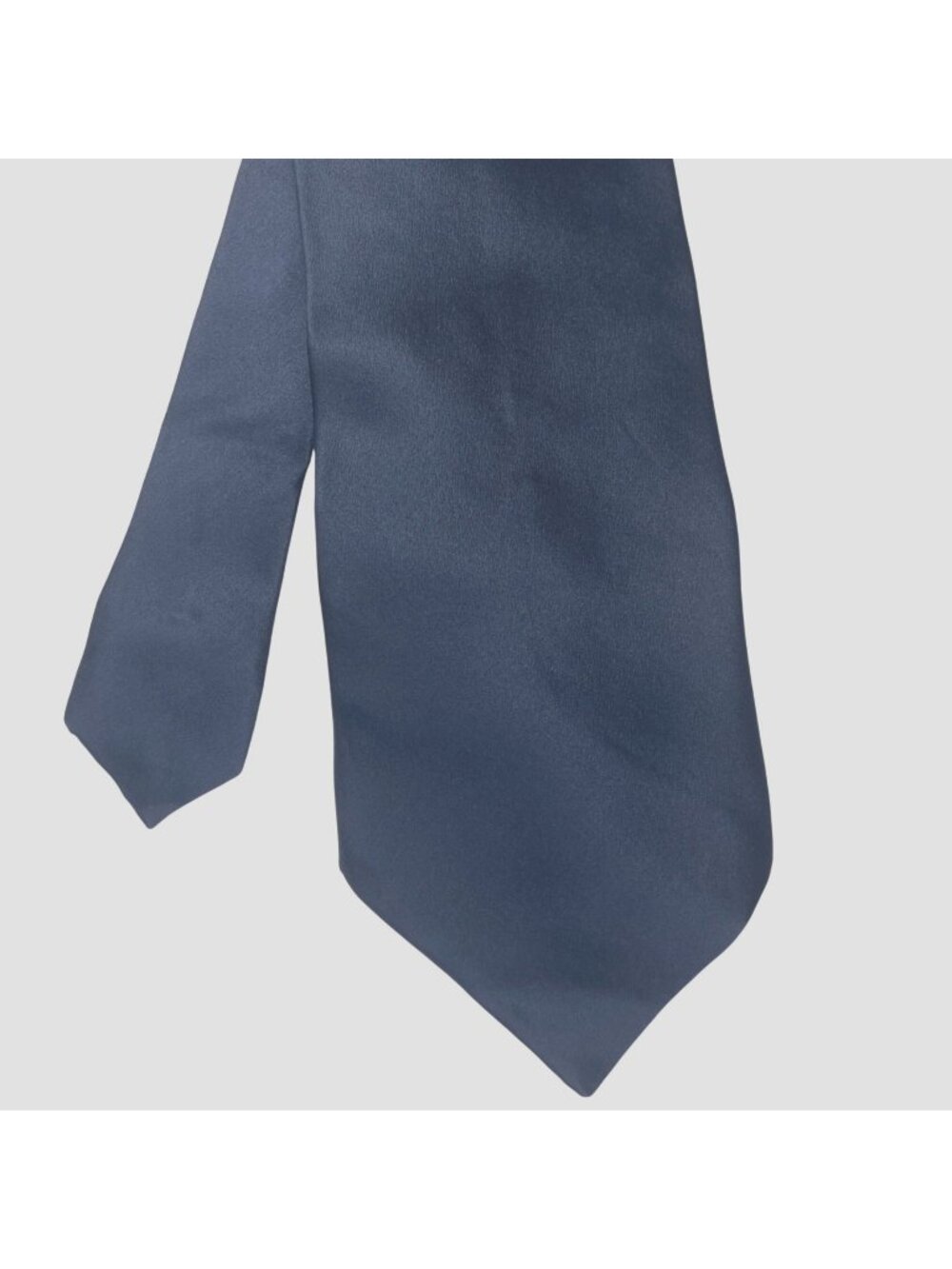 Vintage Milano Uomo Hand Stitched Solid Navy Blue Imported Silk Tie (3/$15)